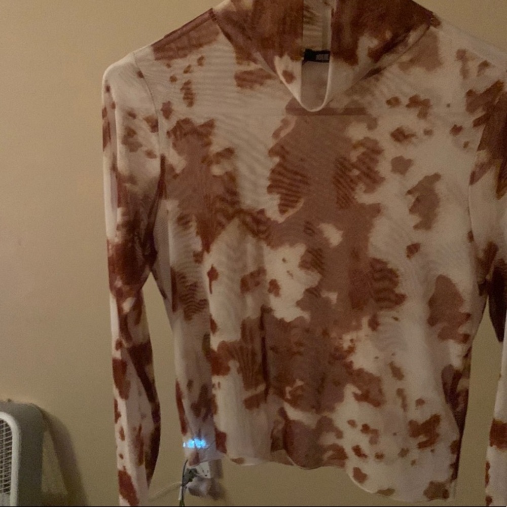 Brown Jolie & Joy sheer shirt